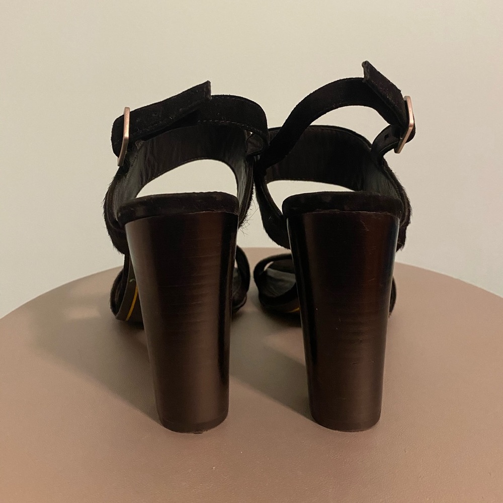 Ralph Lauren Cow Hyde Block Heels - Picture 6 of 7